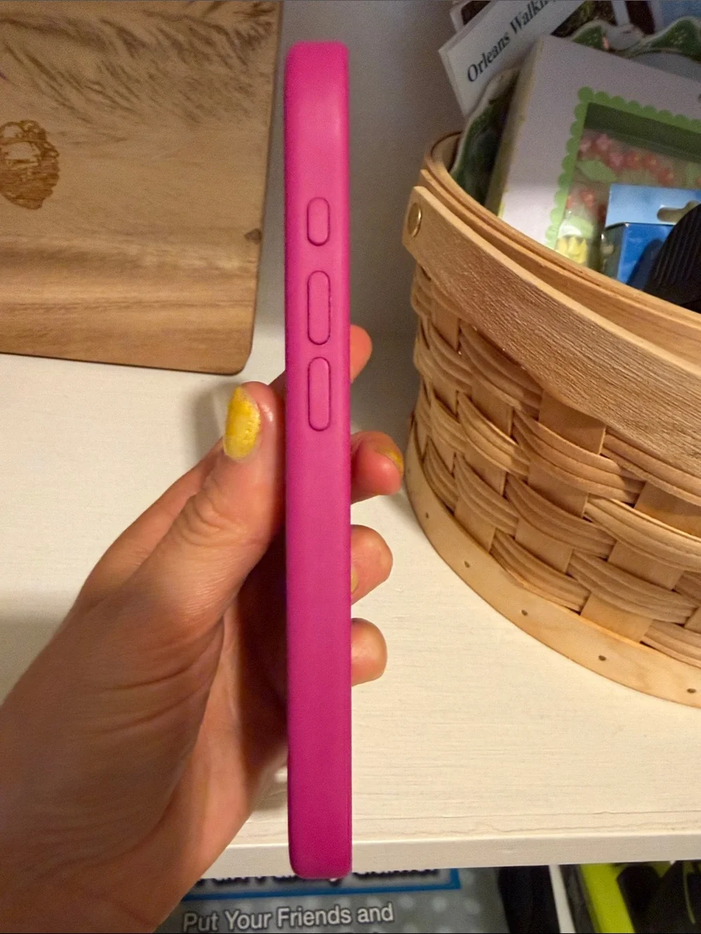 Apple Silicone iPhone 16 Case in Bright Magenta Like New